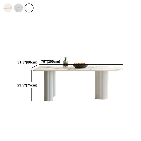 Freeform Solid Wood Dining Table Modern Furniture with Tripod Base for Home