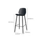 Metal Low Back Dining Stools Contemporary Armless Bar Stools with Footrest Clearhalo 'Bar Furniture' 'Bar Stools' 'bar_stools' 'furn' 'furn_bar_stools' 'Furniture' 'Kitchen & Dining Furniture' 1200x1200_653c7602-3f04-4dff-98af-6a431ad9e8b4