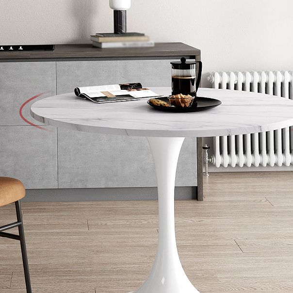 Modern 1/2/3/5 Pieces Dining Set Round Stone Dining Table for Kitchen Clearhalo 'Dining Room Sets' 'Dining Tables & Seating' 'dining_room_set' 'furn' 'furn_dining_room_set' 'Furniture' 'furniture_dining_room_set' 'Kitchen & Dining Furniture' 1200x1200_653ddf33-167e-4f9b-b6d0-6dde58db0578