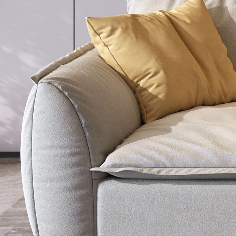 Stain Resistant Stationary Slipcovered Faux Leather Cushions Settee Clearhalo 'furn' 'furn_sofas' 'Furniture' 'Living Room Furniture' 'Sofa' 'sofas' 1200x1200_653e2978-447a-41c7-b4e7-658efe9804d4