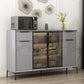 Moderni moderni mobili a buffet buffet sideboard con luci a LED