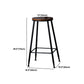 Indoor Industrial Style Wood Top Barstool Metal 4 Legs Bar Stool with Pedal Clearhalo 'Bar Furniture' 'Bar Stools' 'bar_stools' 'furn' 'furn_bar_stools' 'Furniture' 'Kitchen & Dining Furniture' 1200x1200_6541ba40-a83d-4821-ab59-0699f63f9523
