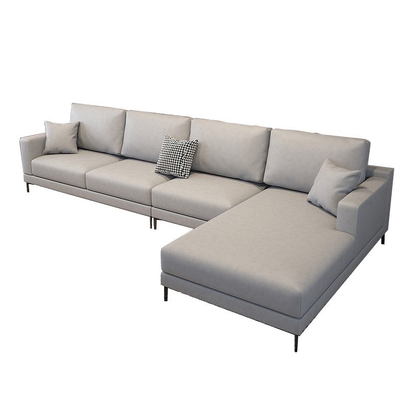 124x67x29.5 Faux Leather Sectiona Square Arm for Living Room Clearhalo 'furn' 'furn_sectionals' 'Furniture' 'furniture_sectionals' 'kitchen' 'kitchen_sectionals' 'Living Room Furniture' 'Sectionals' 1200x1200_65427c6e-ee95-4d69-980c-0dfbc881c684