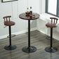 Industrial Backrest Chair with Metal Base Adjustable High Chair for Bistro Bar Clearhalo 'Bar Furniture' 'Bar Stools' 'bar_stools' 'furn' 'furn_bar_stools' 'Furniture' 'Kitchen & Dining Furniture' 1200x1200_65433d63-d943-40b6-8d8d-966f0beaf550