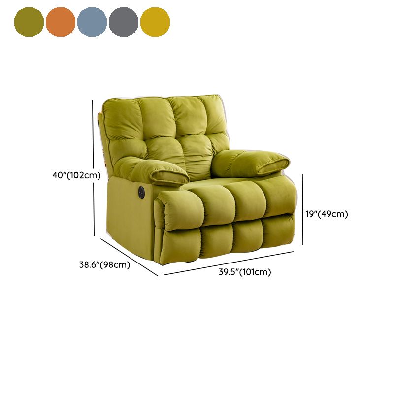 Scandinavian Fabric Standard Recliner Tufted Back Recliner Chair Clearhalo 'Chairs & Seating' 'furn' 'furn_recliners' 'Furniture' 'Living Room Furniture' 'Recliners' 1200x1200_6543ca47-9b55-4190-84c1-821f2ae46fca