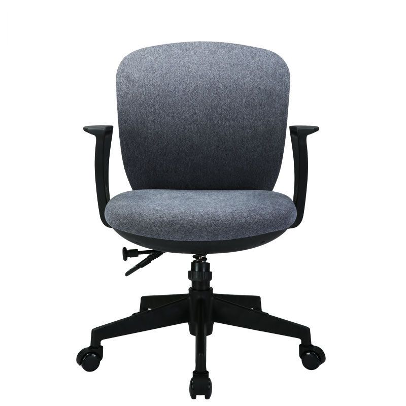 Silla ergonómica de escritorio en medio trasero silla de oficina giratoria ajustable con ruedas