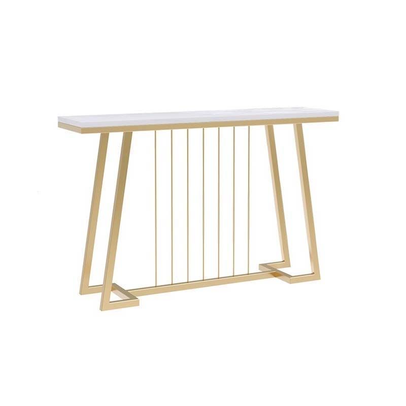 Tavolo da divano console di ferro glam rettangolo tavolo da fine marmo per sala