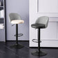 Contemporary Adjustable Height Footrest Barstool Matte Finish Upholstered Stool Clearhalo 'Bar Furniture' 'Bar Stools' 'bar_stools' 'Furniture' 'furniture_bar_stools' 'Kitchen & Dining Furniture' 1200x1200_65455829-ff5c-480d-87c7-d6f3aa7bce92