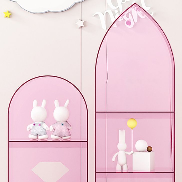 Acryl gesloten terug boekenkast standaard glamour boekenplank met planken