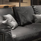 Genuine Leather Classic Industrial Sofa 33.46"High Square Arm Sofa & Bolster Pillows Clearhalo 'furn' 'furn_sofas' 'Furniture' 'furniture_sofas' 'kitchen' 'kitchen_sofas' 'Living Room Furniture' 'Sofa' 'sofas' 1200x1200_6548e392-44e5-42b4-8b60-f8c331e16904