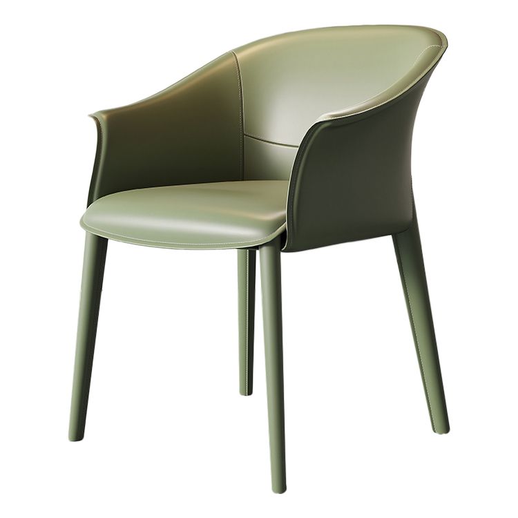Contemporary Metal Dining Room Chair Leather Dining Chairs for Home Use Clearhalo 'Dining Chairs' 'Dining Tables & Seating' 'dining_chair' 'furn' 'furn_dining_chair' 'Furniture' 'Kitchen & Dining Furniture' 1200x1200_654b5916-a62b-40e1-b528-e548500cc98e