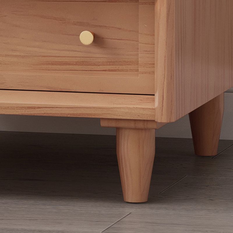 Table de nuit en bois massif moderne 20 '' Tableau de rangement de rangement de rangement avec les jambes