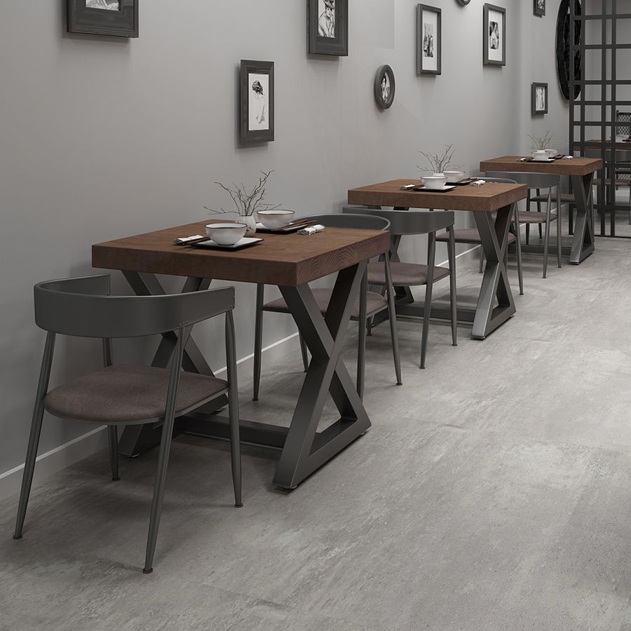 Industrial Square Dining Table Pine Solid Wood Table with Trestle Base Clearhalo ' dining_table' 'Dining Tables & Seating' 'Dining Tables' 'furn' 'furn_dining_table' 'Furniture' 'furniture_dining_table' 'Kitchen & Dining Furniture' 'kitchen&dining_furn' 'kitchen' 'kitchen_dining_table' 1200x1200_654cd313-9223-4556-a990-ad4567bb54dc
