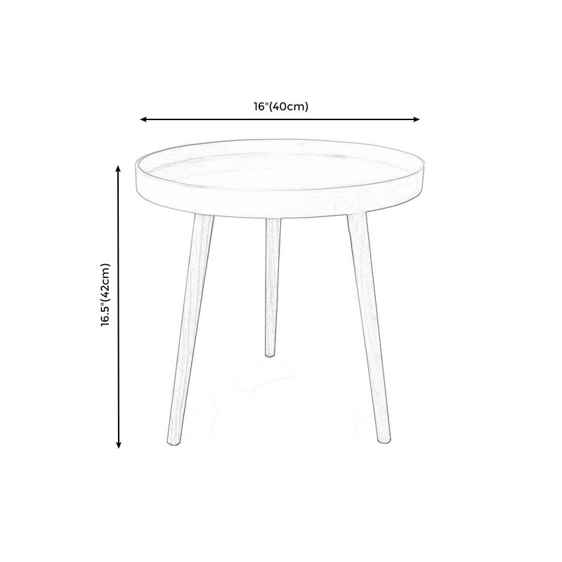 White Round Accent Side Table Solid Wood Abstract Side End Table Clearhalo 'Coffee & Accent Tables' 'End & Side Tables' 'end_side_table' 'end_side_tables' 'furn' 'furn_end_side_tables' 'Furniture' 'furniture_end_side_table' 'Living Room Furniture' 1200x1200_654cd777-b331-43aa-888b-bcd98a6c43f4
