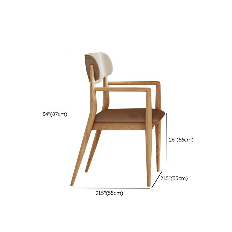Ronde eettafel ingesteld 1/5/7/9 pc's Ash vaste houten eettafel en armstoelen