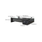 Black L-Shape Office Desk Cable Management Executive Desk with 2-Drawer Clearhalo 'furn' 'furn_office_desk' 'Furniture' 'Office Desks' 'Office Furniture' 'office_desk' 1200x1200_654e65c6-902e-4528-a96b-81a6180a3f55