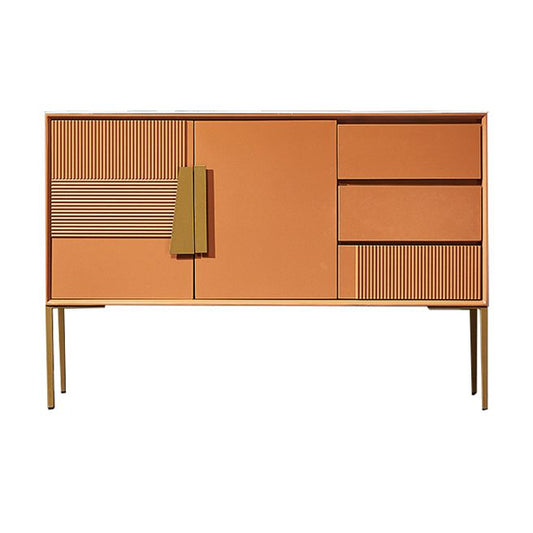 Contemporary Glam Combo Dresser Stone Storage Chest Dresser for Bedroom