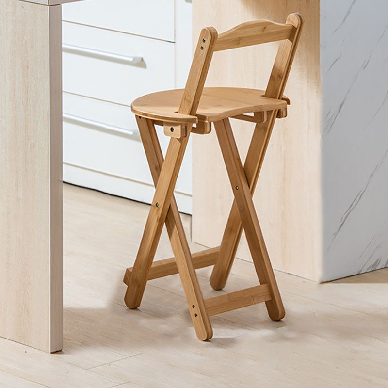 Ristorante contemporaneo sgabello pieghevole in bambù poggiapiedi sgabello