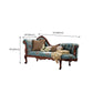 French Country Upholstered Chaise Lounge Couch One Armed Lounge Chair