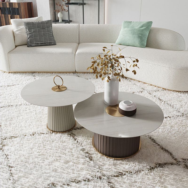 Pedestal End Table Modern Round Side End Table for Living Room Clearhalo 'Coffee & Accent Tables' 'End & Side Tables' 'end_side_tables' 'furn' 'furn_end_side_tables' 'Furniture' 'Living Room Furniture' 1200x1200_65511ac9-543d-46c3-89e6-6640a2f219c4