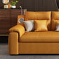 32" Wide Contemporary Futon Sofa Bed Orange Pillow Back Sleeper Sofa Clearhalo 'furn' 'furn_futons' 'Furniture' 'Futons & Daybeds' 'Futons' 'Living Room Furniture' 1200x1200_6553a2c3-22f4-4aa9-8143-747acee4f7d2