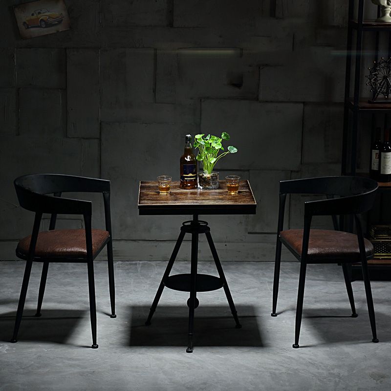 Moderne stijl ronde massief houten dinerset 1/2/3/4/5 stukken eetgelegenheid set