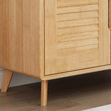 Contemporary Accent Cabinet Rubberwood Side Cabinet With Doors Clearhalo 'Cabinets & Chests' 'cabinets_chests' 'furn' 'furn_cabinets_chests' 'Furniture' 'Living Room Furniture' 1200x1200_6553f336-72c7-4a3b-bde9-705e230f923e