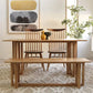 Contemporary Khaki Rectangle Dining Table Solid Wood Standard Dining Table for Kitchen Clearhalo ' dining_table' 'Dining Tables & Seating' 'Dining Tables' 'furn' 'furn_dining_table' 'Furniture' 'furniture_dining_table' 'Kitchen & Dining Furniture' 'kitchen&dining_furn' 'kitchen' 'kitchen_dining_table' 1200x1200_65542ead-4df4-4ed5-be18-c8553b43c406