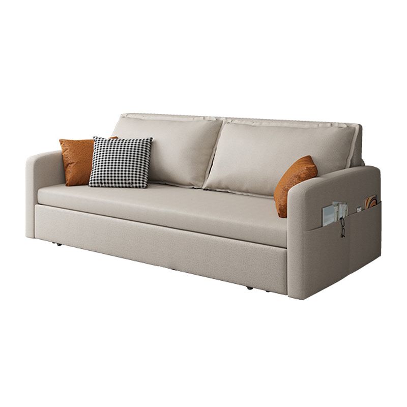Pillow Included Sofa Futon Foldable Cushion Back Sleeper Sofa with Storage Clearhalo 'furn' 'furn_futons' 'Furniture' 'Futons & Daybeds' 'Futons' 'Living Room Furniture' 1200x1200_65550318-ee74-4433-8a10-fcf315faceab