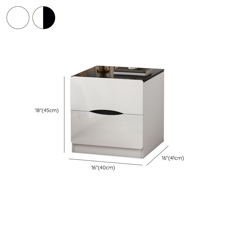 Modern Bed Nightstand Manufactured Wood Night Table with Drawers for Bedroom Clearhalo 'Bedroom Furniture' 'furn' 'furn_night_stand' 'Furniture' 'night_stand' 'Nightstands' 1200x1200_6556623f-eaa4-49e9-a45a-48c7aa6318ef