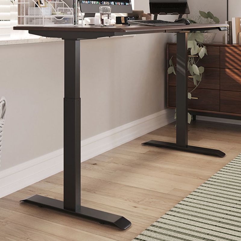 家のための長方形の形のコンピューターデスク茶色の木製ゲームデスク