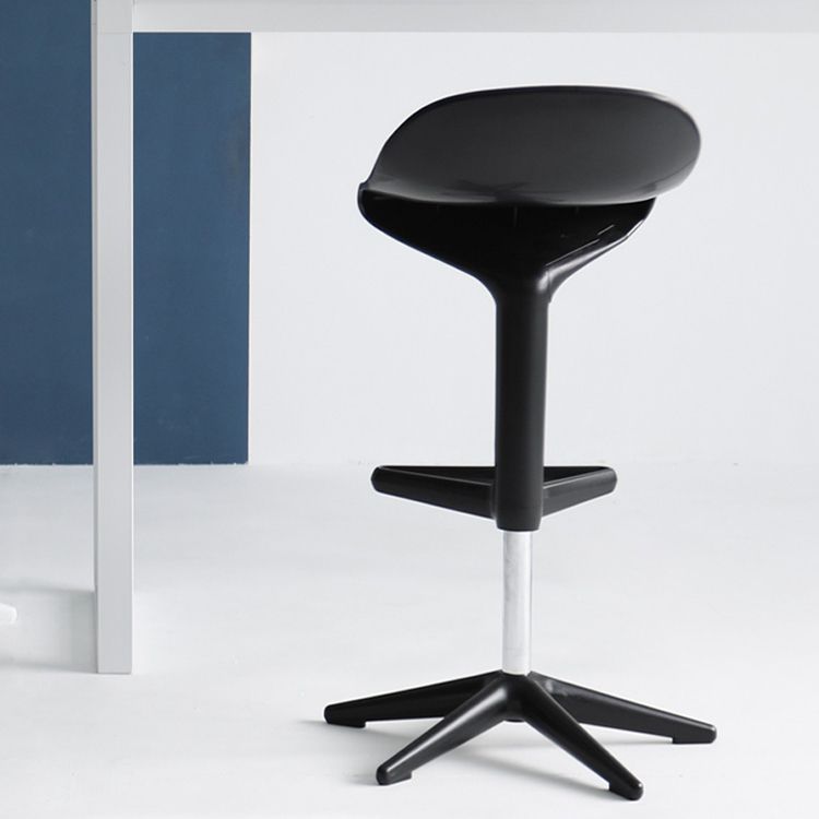 Modern Adjustable Height Counter Stool Plastic Footrest Bar Stool Clearhalo 'Bar Furniture' 'Bar Stools' 'bar_stools' 'furn' 'furn_bar_stools' 'Furniture' 'Kitchen & Dining Furniture' 1200x1200_6557deb4-d55b-4b57-8bb2-951ca62c3529