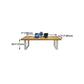 Metal Industrial Rectangle Dining Table Pine Solid Wood Top Table with Sled Base Clearhalo ' dining_table' 'Dining Tables & Seating' 'Dining Tables' 'furn' 'furn_dining_table' 'Furniture' 'furniture_dining_table' 'Kitchen & Dining Furniture' 'kitchen&dining_furn' 'kitchen' 'kitchen_dining_table' 1200x1200_6557e2f9-99df-46ed-b0b4-c0375602b908