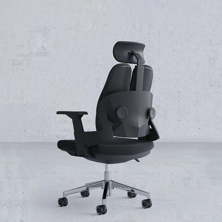 Modern Office Chair with Wheels High-Back Adjustable Arms Mesh Desk Chair Clearhalo 'furn' 'furn_office_chair' 'Furniture' 'Office Chairs' 'Office Furniture' 'office_chair' 1200x1200_65582aff-9e9e-4206-8936-7a319794af1b