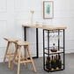 Industrial Rectangle Bar Table Set 1/2/3 Pieces Wooden Counter Table with Backless Stools Clearhalo 'Bar Furniture' 'furn' 'furn_home_bar_bar_sets' 'Furniture' 'Home Bars & Bar Sets' 'home_bar_bar_sets' 'Kitchen & Dining Furniture' 1200x1200_655acee5-092d-4710-84a3-9ecf1d195373