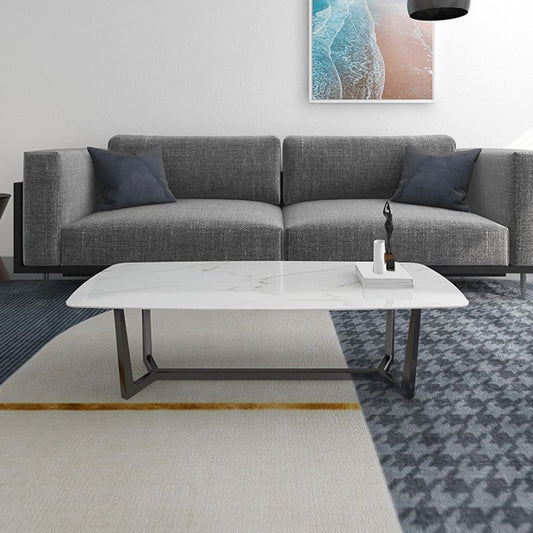 Trestle 1 Single Coffee Table Modern Rectangular Metal Cocktail Table Clearhalo 'Coffee & Accent Tables' 'Coffee Tables' 'coffee_tables' 'furn' 'furn_coffee_tables' 'Furniture' 'furniture_coffee_tables' 'Living Room Furniture' 1200x1200_655acf46-f8fd-46e2-982a-806ca2fe6664