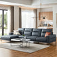 Sectional Sofa with Cushion Back 68.11" Wide Faux leather Stain-Resistant Clearhalo 'furn' 'furn_sectionals' 'Furniture' 'Living Room Furniture' 'Sectionals' 1200x1200_655ad273-694d-4db4-9bc1-f91375923612