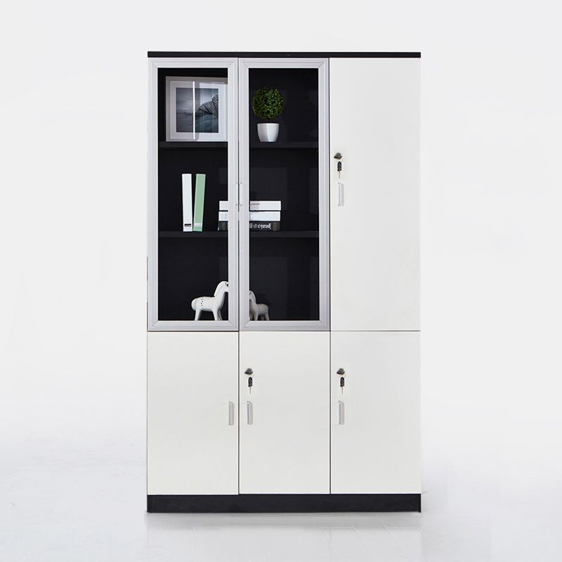 Cabinetti di file tradizionali Gabinet verticale in legno massiccio con ufficio chiave di blocco