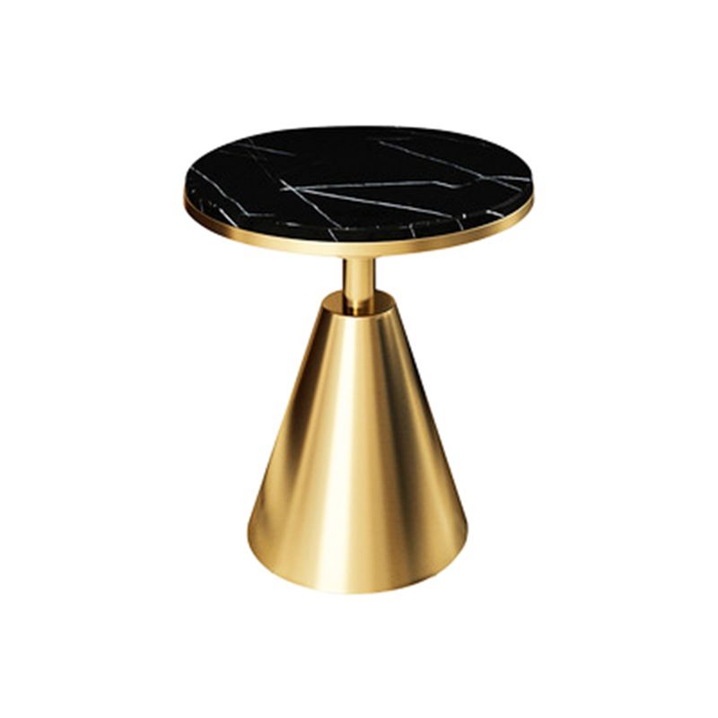 Contemporary Style Round Side End Table Metal Frame Side Table Clearhalo 'Coffee & Accent Tables' 'End & Side Tables' 'end_side_table' 'end_side_tables' 'furn' 'furn_end_side_tables' 'Furniture' 'furniture_end_side_table' 'Living Room Furniture' 1200x1200_655b5b08-b5e5-48ec-8418-93a197ea913a