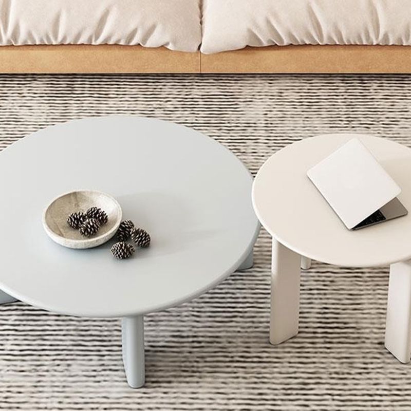 Scandinavian Solid Wood Cocktail Table Round 4 Legs Coffee Table Set Clearhalo 'Coffee & Accent Tables' 'Coffee Tables' 'coffee_tables' 'furn' 'furn_coffee_tables' 'Furniture' 'Living Room Furniture' 1200x1200_655b5e84-f351-424c-b49b-0a296bf8dda9