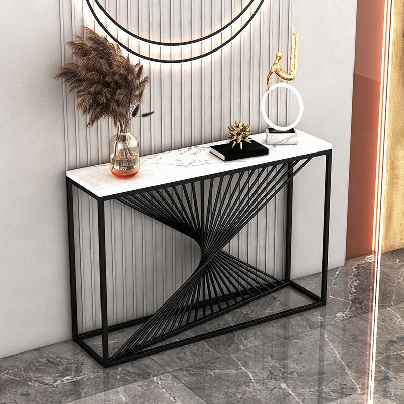 Table de console de fer contemporaine