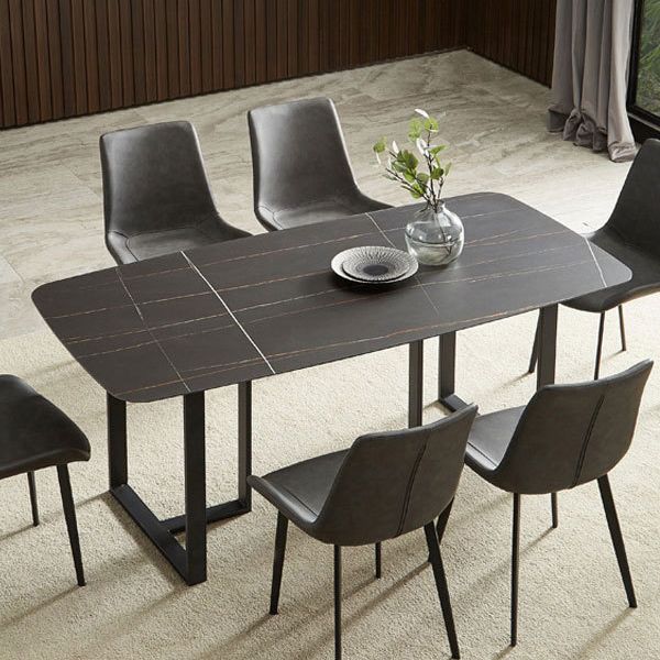 Modern Sintered Stone Dining Table Set Rectangle 1/2/5/7 Pieces Dining Set for Home Use Clearhalo 'Dining Room Sets' 'Dining Tables & Seating' 'dining_room_set' 'furn' 'furn_dining_room_set' 'Furniture' 'furniture_dining_room_set' 'Kitchen & Dining Furniture' 1200x1200_655ca2bb-413b-48dd-81fa-b85aea8a24ae