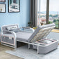 Foldable Linen Sleeper Sofa with Storage 30.7" Wide Gray Contemporary Clearhalo 'furn' 'furn_futons' 'Furniture' 'Futons & Daybeds' 'Futons' 'Living Room Furniture' 1200x1200_655d5fd5-8c40-4358-a417-263ce36aa0b0