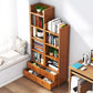 Closed Back Bamboo Bookshelf Contemporary Vertical Bookcase for Home Clearhalo 'Bookcases' 'furn' 'furn_bookcases' 'Furniture' 'Office Furniture' 1200x1200_655d8c3d-b5ce-4ed9-af43-0a11cd7fa9c8