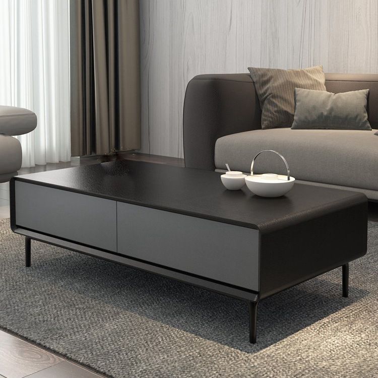 15"H Contemporary Coffee Table Single Coffee Cocktail Table with Storage Clearhalo 'Coffee & Accent Tables' 'Coffee Tables' 'coffee_tables' 'furn' 'furn_coffee_tables' 'Furniture' 'Living Room Furniture' 1200x1200_655dbafa-83bc-4706-987e-53cacd51a857