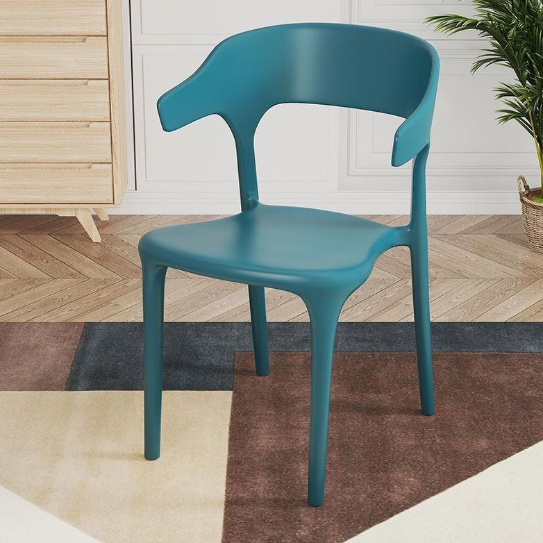 Contemporary Style Chair Armless Chair for Kitchen with Plastic Legs Clearhalo 'Dining Chairs' 'Dining Tables & Seating' 'dining_chair' 'furn' 'furn_dining_chair' 'Furniture' 'Kitchen & Dining Furniture' 1200x1200_655ed1c5-bbb5-470c-9c88-558c797c9fe4