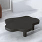 Table basse scandinave de forme libre avec 3 pieds en bois de pin