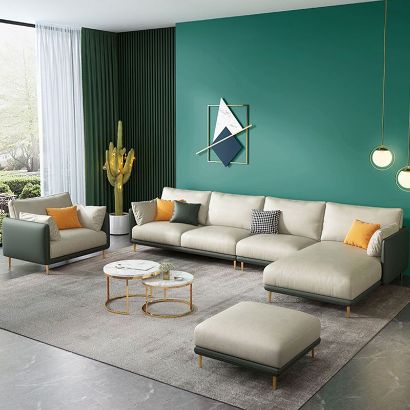 66 "divano sezionale sezionale glam a livello L sezionali resistenti alle macchie a L