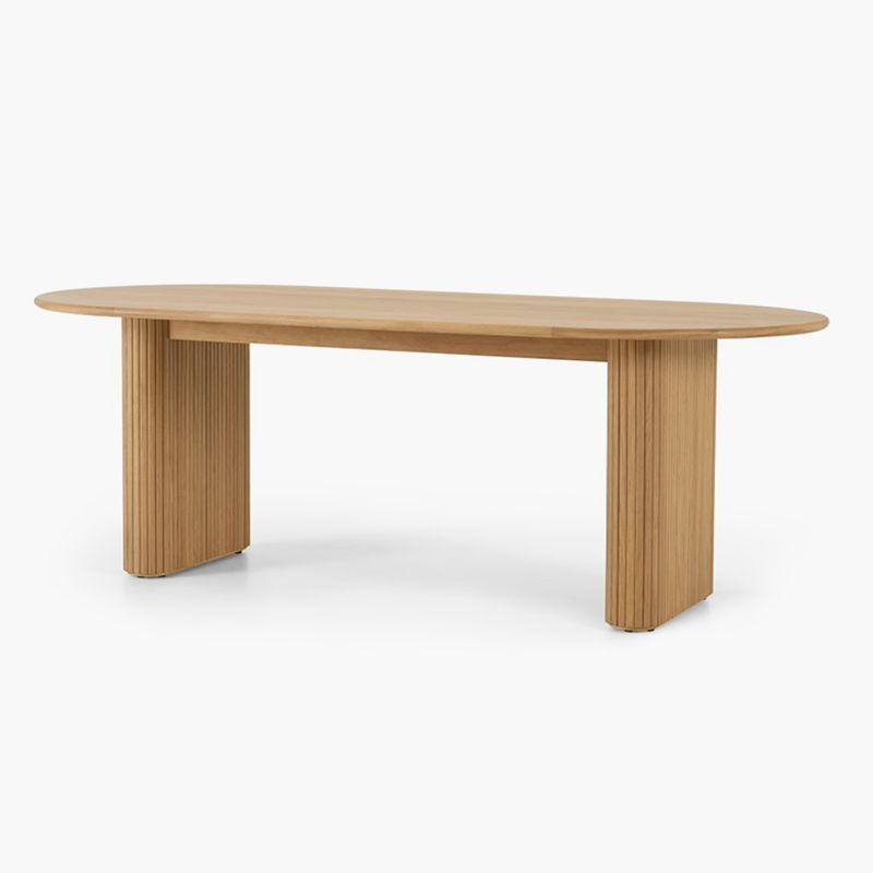 Oval Solid Wood Dining Table Simplicity Double Pedestal Table for Dining Room Clearhalo ' dining_table' 'Dining Tables & Seating' 'Dining Tables' 'furn' 'furn_dining_table' 'Furniture' 'furniture_dining_table' 'Kitchen & Dining Furniture' 'kitchen&dining_furn' 'kitchen' 'kitchen_dining_table' 1200x1200_65615a8f-6c48-4616-a57a-4938edad475e
