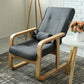 Contemporaneo Telaio in legno Standard Standard Cotton Blend Recliner Chair
